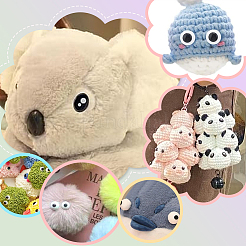 60個 5スタイル プラスチック製クラフトドールアイ  ぬいぐるみの目  diyの人形のおもちゃの人形のプラシ天の動物の作成のため  ブラック  9~21mm  12個/スタイル&nbsp;DIY-PH0030-10