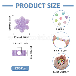 200Pcs Opaque Acrylic Beads&nbsp;SACR-DC0001-15