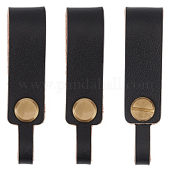 3Pcs Cowhide Leather Keychains&nbsp;KEYC-CL0001-33B