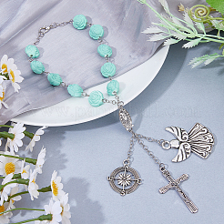 5Pcs Alloy & Acrylic Hanging Ornaments&nbsp;HJEW-FH00291