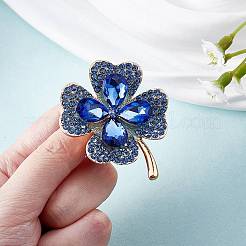 Cubic Zirconia Clover Brooch Pin&nbsp;JBR105B