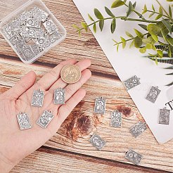 36pcs 6 style Tibetan Style Alloy Pendants&nbsp;FIND-SC0003-55