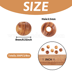 Natural Wood Beads&nbsp;WOOD-TA0001-01-LF