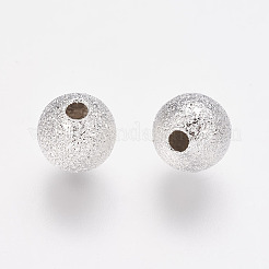 Brass Textured Beads&nbsp;KK-EC248-S-NF