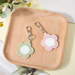 2Pcs 2 Colors PU Leather Pendant Decorations&nbsp;HJEW-CL0001-16B