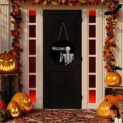Wood Hanging Welcome Signs&nbsp;SKUL-PW0002-066