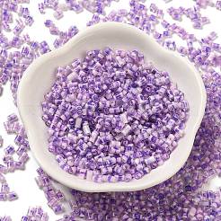 Two Tone Inside Colours Transparent Glass Seed Beads&nbsp;SEED-C004-05J
