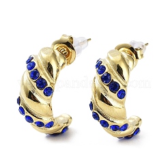 Glass Stud Earrings&nbsp;EJEW-P245-06G