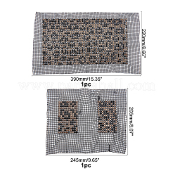 ガラスラインストーン巾着作りアクセサリーセット  グリッド付き  ミックスカラー  39x22x0.4cm  2個/セット&nbsp;DIY-WH0259-93