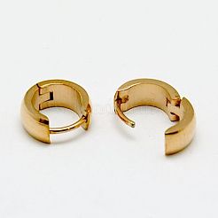 Personalized Unisex 304 Stainless Steel Huggie Hoop Earrings&nbsp;EJEW-G120-38B