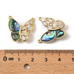 Natural Paua Shell Butterfly Pendants&nbsp;KK-G538-03G-02
