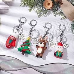 Christmas PVC Plastic Pendants Keychain&nbsp;KEYC-JKC00909