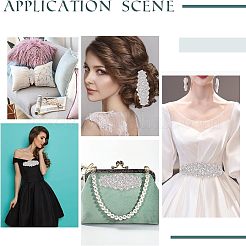 ホットフィックスラインストーン1個  パッチにアイロン  結婚式のテーマ  ドレスシューズ衣服装飾  花  クリスタル  308x75x8mm&nbsp;DIY-FG0002-46
