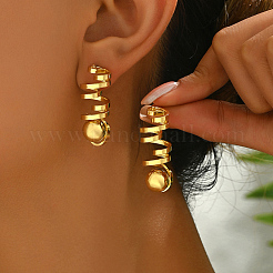 Stainless Steel Dangle Stud Earrings&nbsp;DP0671-2