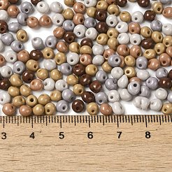 6/0 Opaque Baking Paint Glass Seed Beads&nbsp;SEED-M012-02A-25