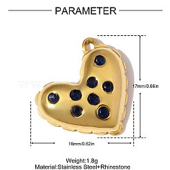 304 Stainless Steel Pendants&nbsp;STAS-OY006-69G