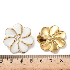 304 Stainless Steel Flower Stud Earrings&nbsp;EJEW-A147-01G