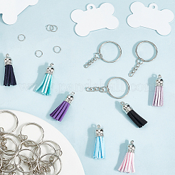 DIY Blank Double-sided Heat Transfer Aluminium Pendant Keychain Making Kits&nbsp;DIY-SP0005-26C