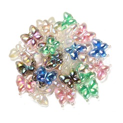 Luminous UV Plating Rainbow Iridescent Acrylic Beads&nbsp;OACR-F006-03