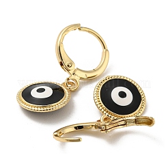 Real 18K Gold Plated Brass Dangle Leverback Earrings&nbsp;EJEW-L269-007G-06