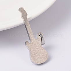 変色しにくい304ステンレススチールペンダント  低音  ステンレス鋼色  40x14x2mm  穴：6x4mm&nbsp;STAS-K162-098P