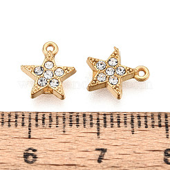 304 Stainless Steel Rhinestone Charms&nbsp;STAS-N110-43G