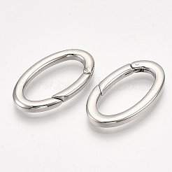 Non-Tarnish 304 Stainless Steel Spring Gate Rings&nbsp;X-STAS-S079-87