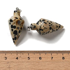 Natural Dalmatian Jasper Pendants&nbsp;G-Z055-02P-01