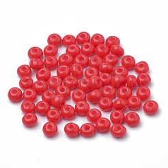 FGB 6/0 Baking Paint Glass Seed Beads&nbsp;SEED-Q025-4mm-N12