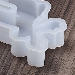 クリスマステーマのDIYシリコンキャンドル型  キャンドル作り用  鹿  90x81x22mm&nbsp;SIMO-H021-01A
