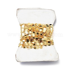 925 Sterling Silver Flat Round Link Chains&nbsp;STER-NH0001-27A-G