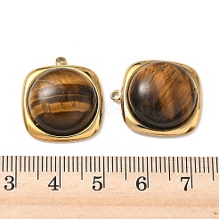 Natural Tiger Eye Pendants&nbsp;STAS-G397-11G-03