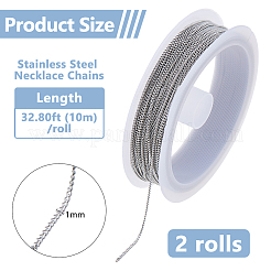 20M 304 Stainless Steel Curb Chains&nbsp;CHS-DC0001-03