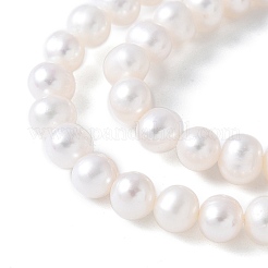 Natural Cultured Freshwater Pearl Beads Strands&nbsp;LS-PEAR-I007-07O-05A