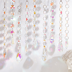9Pcs 9 Style AB Color Faceted Glass Suncatchers&nbsp;HJEW-GL0001-05