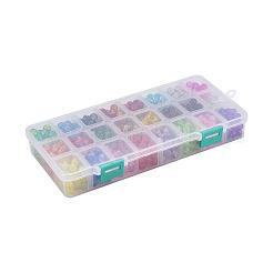 Baking Paint Crackle Glass Beads&nbsp;CCG-X0011-02-8mm
