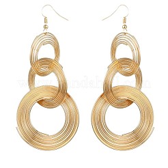 Retro Alloy Multilayer Ring Dangle Earrings&nbsp;FS-WG10A8D-01