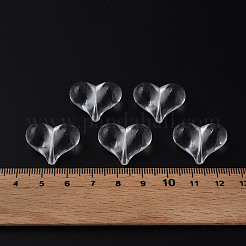透明なアクリルビーズ  ハート  透明  17.5x22x10mm  穴：1.4mm&nbsp;X1-MACR-S373-70-B01