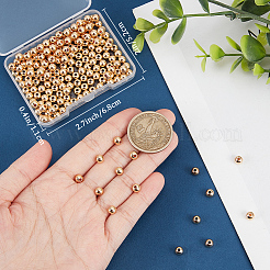 200Pcs Rack Plating Brass Beads&nbsp;KK-BBC0011-15B