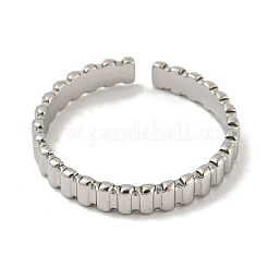 Non-Tarnish 304 Stainless Steel Open Cuff Ring&nbsp;RJEW-C067-28P