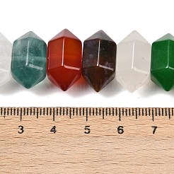 Natural Mixed Stone Double Terminated Point Beads Strands&nbsp;G-T142-97