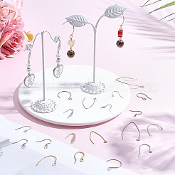 120Pcs 10 Styles Stainless Steel Earring Hooks&nbsp;STAS-BBC0010-73