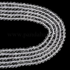 Natural Quartz Crystal Beads Strands&nbsp;G-C280-B14-6mm