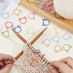 96Pcs 12 Colors Baking Paint Iron Stitch Markers&nbsp;IFIN-HS0001-05
