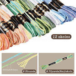 6-Ply Polyester Embroidery Floss&nbsp;OCOR-WH20074-15G