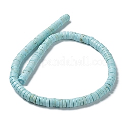 天然石ハウライトビーズ連売り  染め  フラットラウンド/ディスク  ヒシビーズ  8~8.5x2.5~3mm  穴：1.2mm  約129~130個/連  15.55~15.63''（39.5~39.7センチメートル）&nbsp;G-E604-A04-A