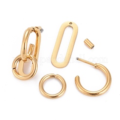 304 Stainless Steel Half Hoop Earrings&nbsp;EJEW-F257-04G
