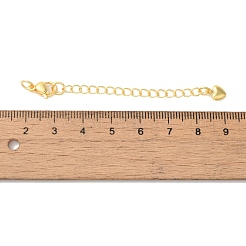 Rack Plating Brass Ends with Chain and Lobster Claw Clasps&nbsp;KK-F873-05G