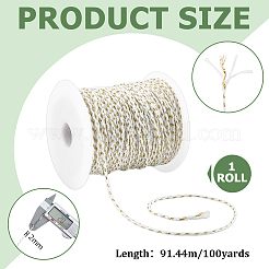 100 Yards Polyester Cords&nbsp;OCOR-WH011-137