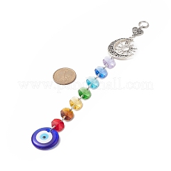 Handmade Lampwork Evil Eye Pendants Decorations&nbsp;HJEW-JM00943